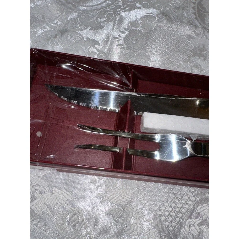 Arthur Court Rope Tassel Carving Set Stainless Steel NICE